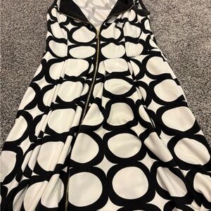 Boston Proper Monochrome Patterned Dress